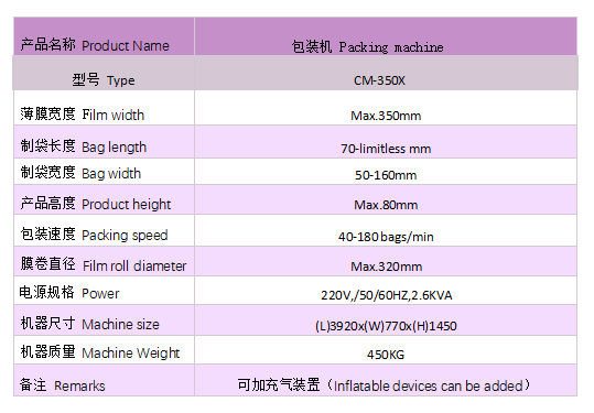 350X蛋糕包装机